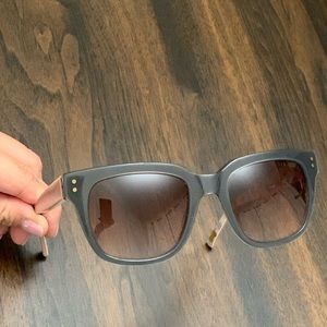 Ted Baker Mauve| Floral | Gray sunglasses.
